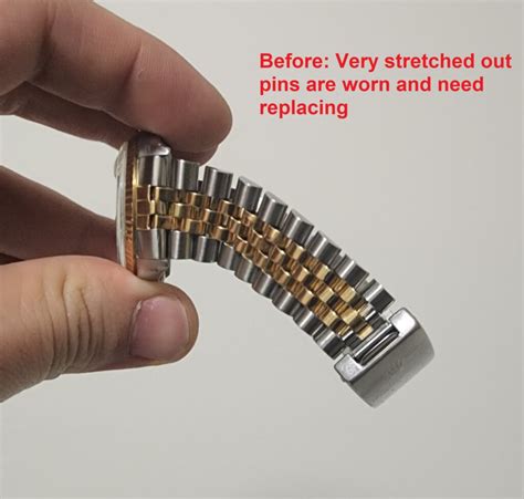 rolex bracelet stretch|rolex jubilee armband reparatur.